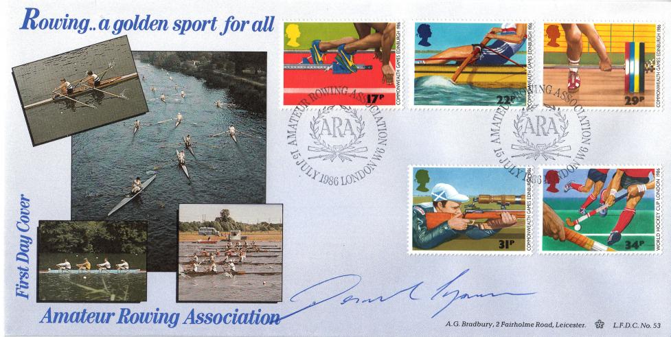 1986 (07) Sports - Bradbury LFDC Official - Signed by Desmond Lynam