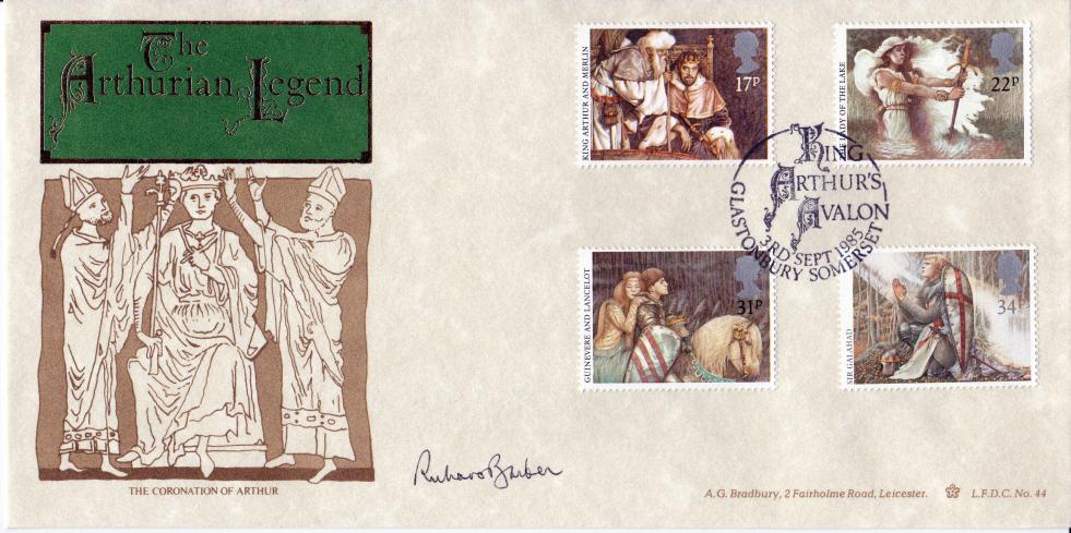 1985 (09) King Arthur - Bradbury LFDC Official - Signed by Richard Barber