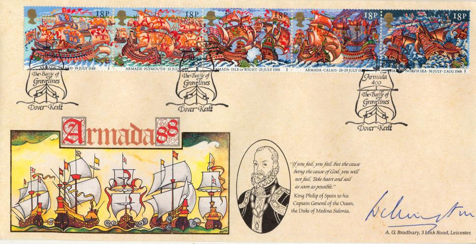 1988 (07) Armada - Bradbury LFDC 'Special' - Signed by the Duke of Wellington