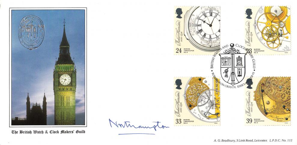 1993 (02) Marine Timekeepers - Bradbury LFDC Official - Signed by the Marquess of Northampton