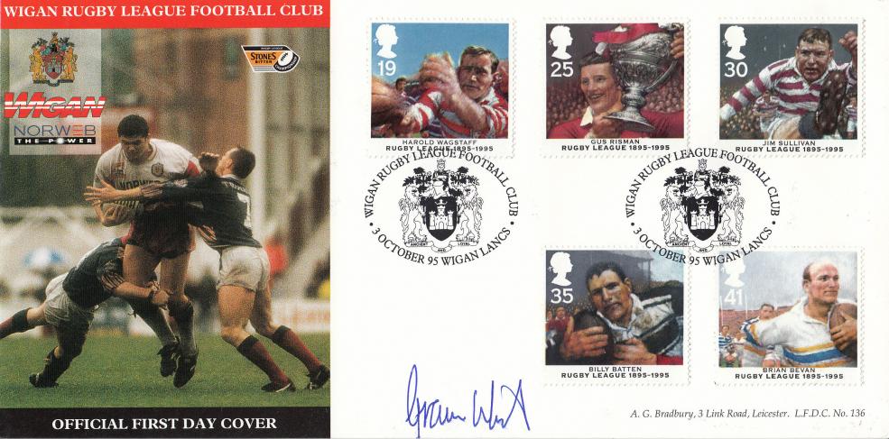 1995 (10) Rugby League - Bradbury LFDC Official - Signed by Graeme West