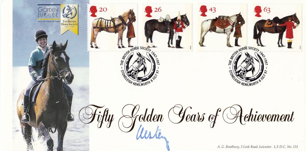 1997 (07) Queen's Horses - Bradbury LFDC Official - Signed by The Lord Vestry