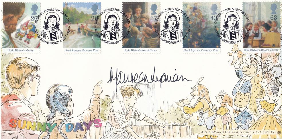 1997 (09) Enid Blyton - Bradbury LFDC Official - Signed by Maureen Lipman
