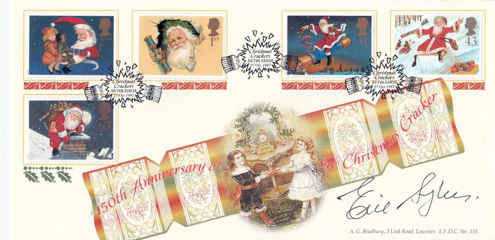 1997 (10) Christmas - Bradbury LFDC Official - Signed by the late Eric Sykes