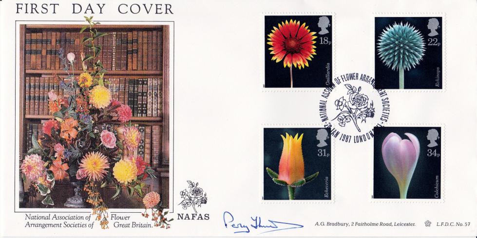 1987 (01) Flowers - LFDC Official - Signed by Percy Thrower