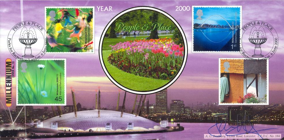 2000 (06) People & Place - Bradbury LFDC Official - Signed by John Humphreys