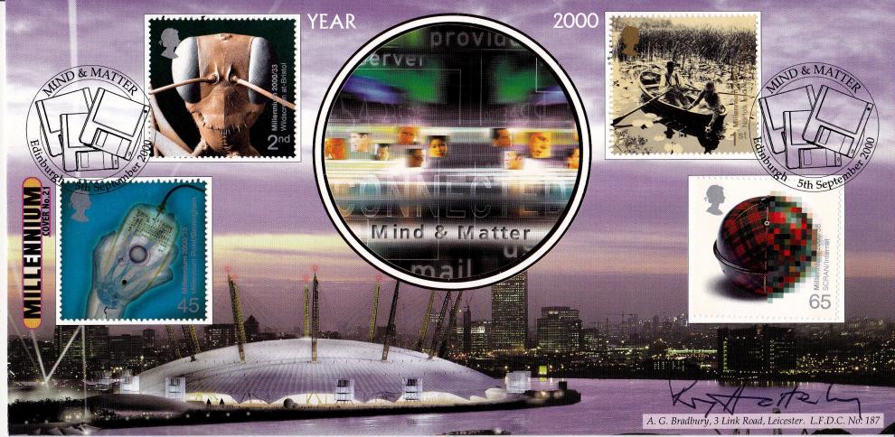 2000 (09) Mind & Matter - Bradbury LFDC Official - Signed by Lord Roy Hattersley