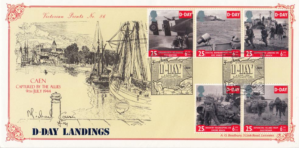 1994 (06) D-Day - Bradbury VP Official - Signed by Field Marshall Lord Carver