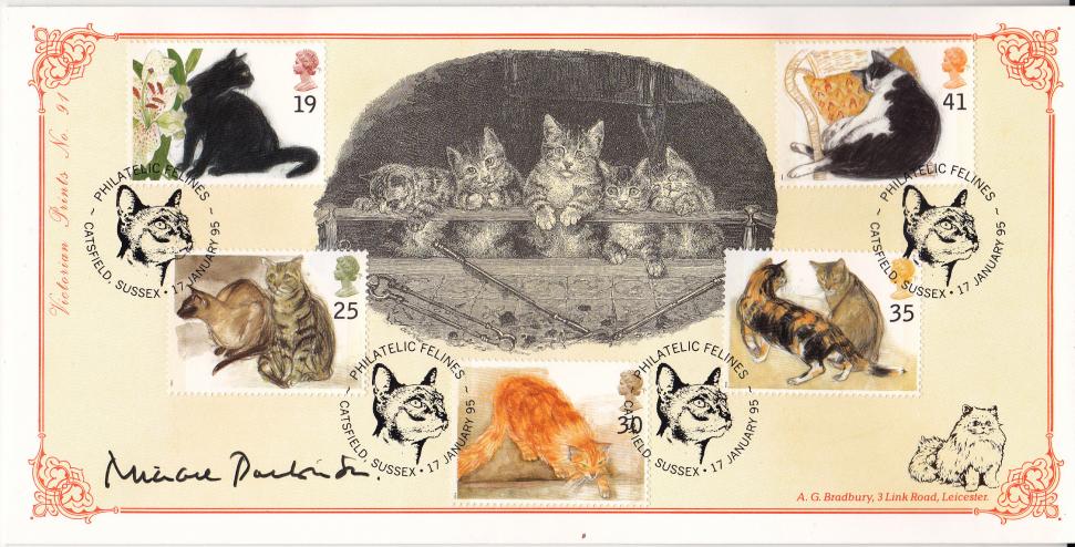 1995 (01) Cats - Bradbury VP Official - Signed by Michael Parkinson