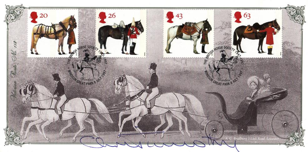 1997 (07) Queen's Horses - Bradbury VP Official - Signed by Christopher Timothy