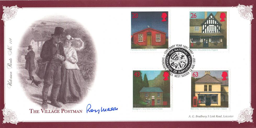 1997 (08) Sub Post Offices - Bradbury VP Official - Signed by Lord Roy Mason