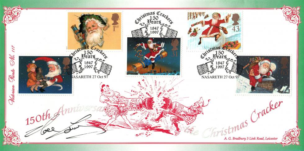1997 (10) Christmas - Bradbury VP Official - Signed by Noel Edmunds