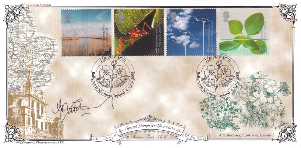 2000 (04) Life and Earth - Bradbury VP Official - Signed by Alan Titchmarsh.