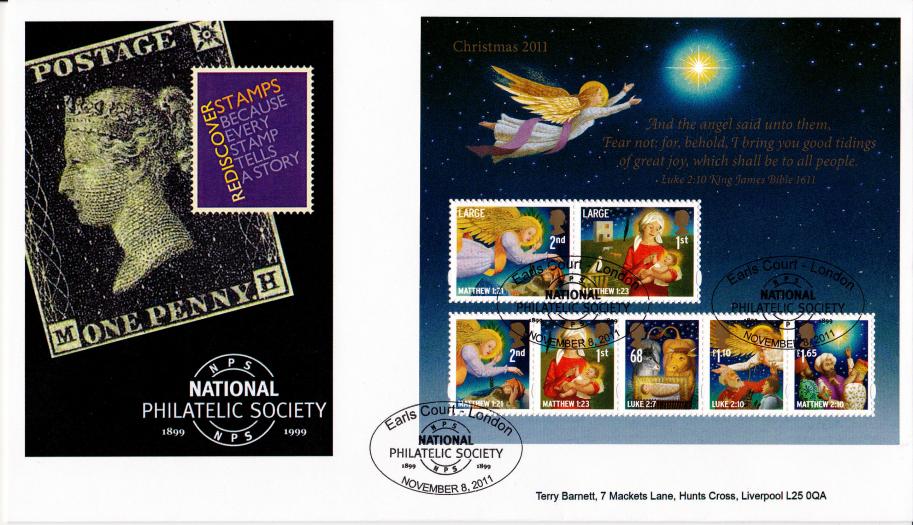 2011 (11) Christmas (M/S) - National Philatelic Society Official