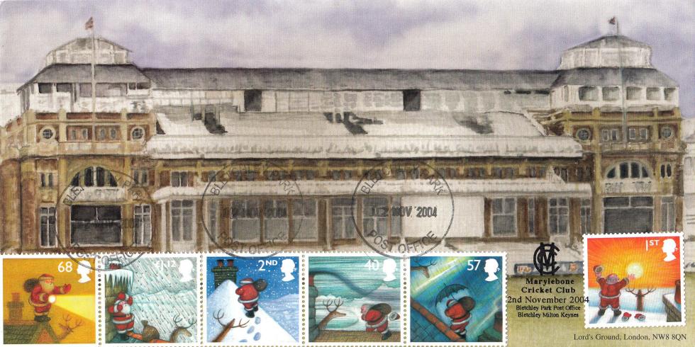 2004 (11) Christmas (Stamps) - Bletchley Park (MCC) Official + CDS