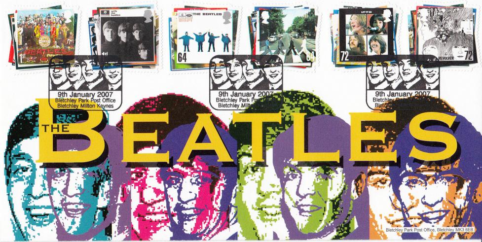 2007 (01) The Beatles (Stamps) - Bletchley Park Official