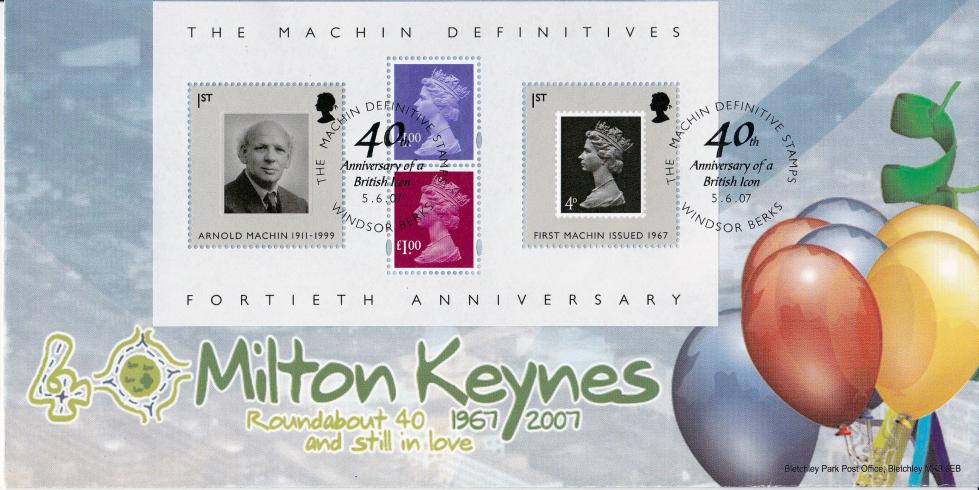 2007 (06) Machin Anniversary M/S - Bletchley Park 'Special'