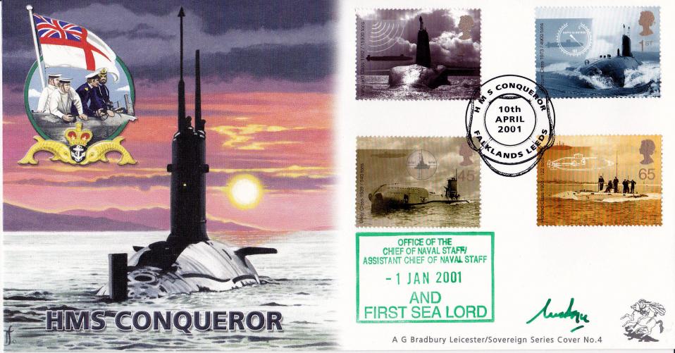 2001 (04) Submarines - Bradbury Sovereign Official - Signed by Admiral Sir Michael Boyce