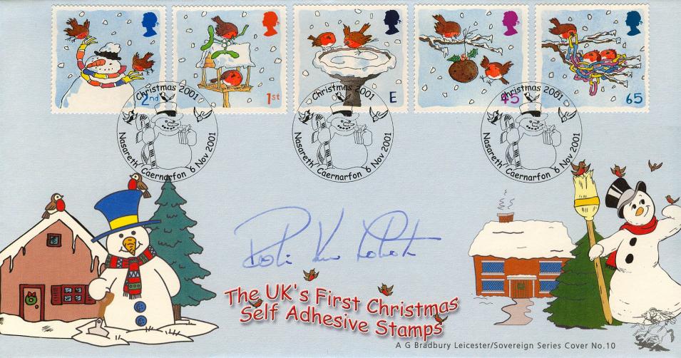 2001 (11) Christmas - Bradbury Sovereign Official - Signed by Sir Robin Knox-Johnston