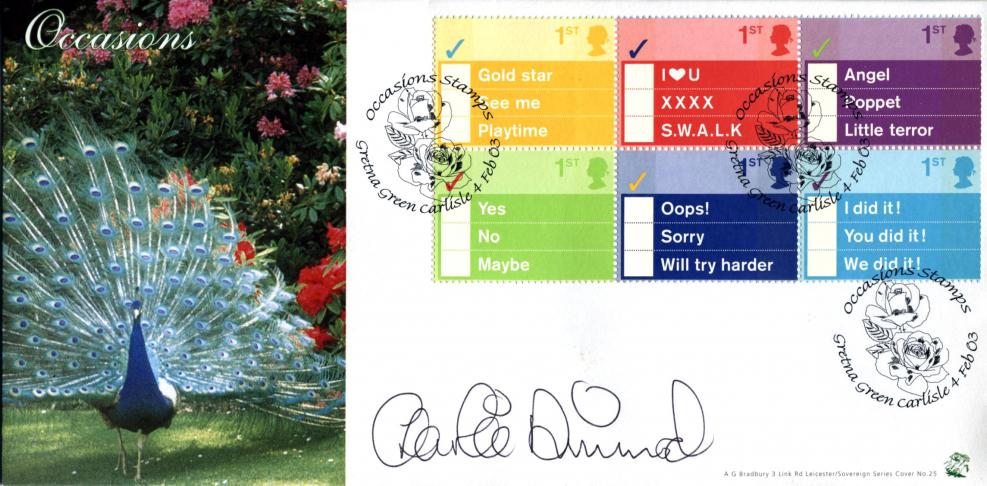 2003 (02) Occasions - Bradbury Sovereign Official - Signed by Charlie Dimmock