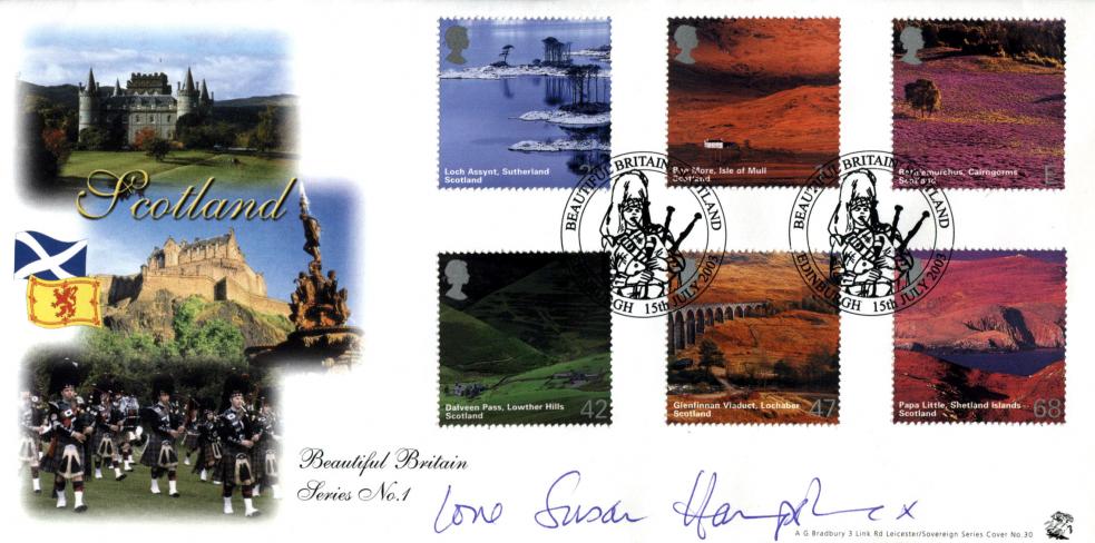 2003 (07) Scotland - Bradbury Sovereign Official - Signed by Susan Hampshire