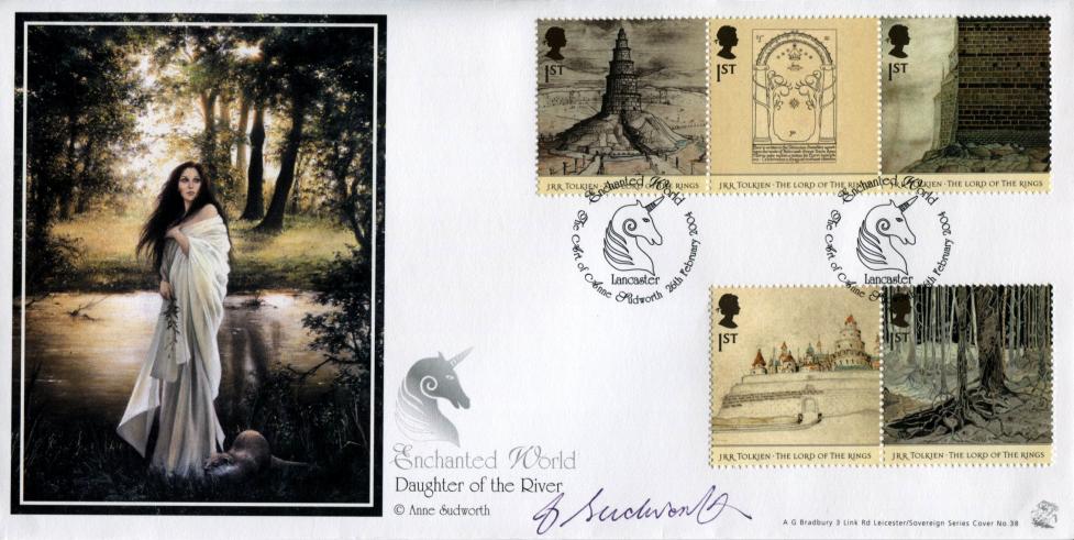 2004 (02) Lord Of The Rings - Bradbury Sovereign Officials (Pair) - Signed by Anne Sudworth