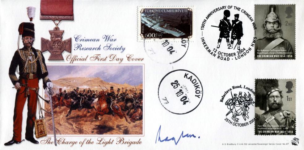 2004 (10) Crimean War - Bradbury Sovereign Official (Doubled) - Signed by The Lord Raglan