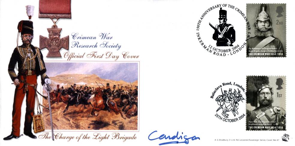 2004 (10) Crimean War - Bradbury Sovereign Official - Signed by The Earl of Cardigan