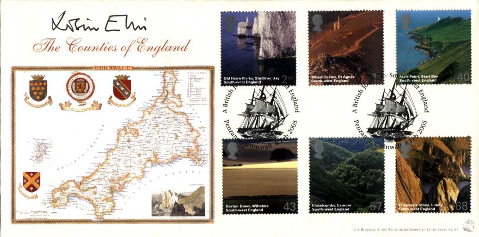 2005 (02) South West England - Bradbury Sovereign Official - Signed by Robin Ellis