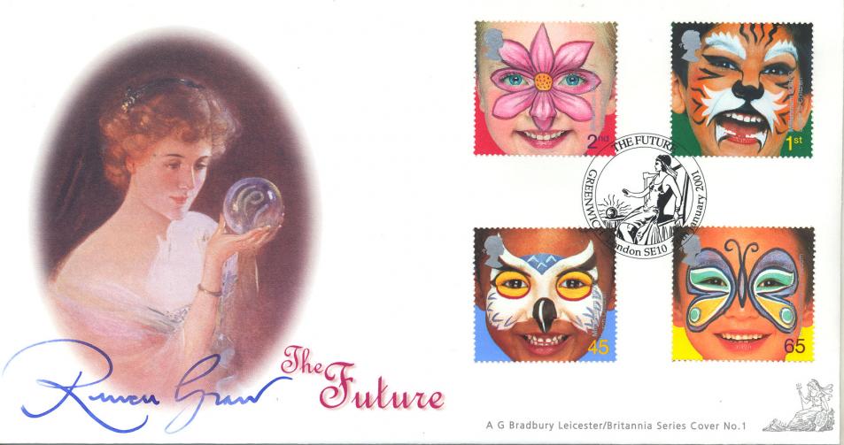 2001 (01) The Future - Bradbury Britannia Official - Signed by Russell Grant