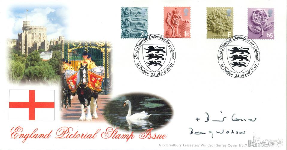 2001 (04) English Pictorial Regionals - Bradbury Windsor Official - Signed by David Conner