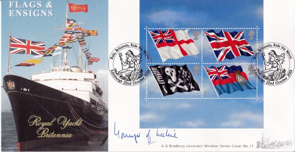 2001 (10) Flags & Ensigns - Bradbury Windsor Official - Signed by Viscount Younger of Leckie