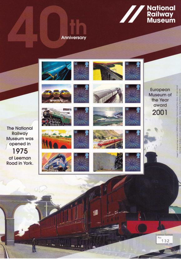 BC-484 - 40th Anniversary of the National Railway Museum Smilers Sheet