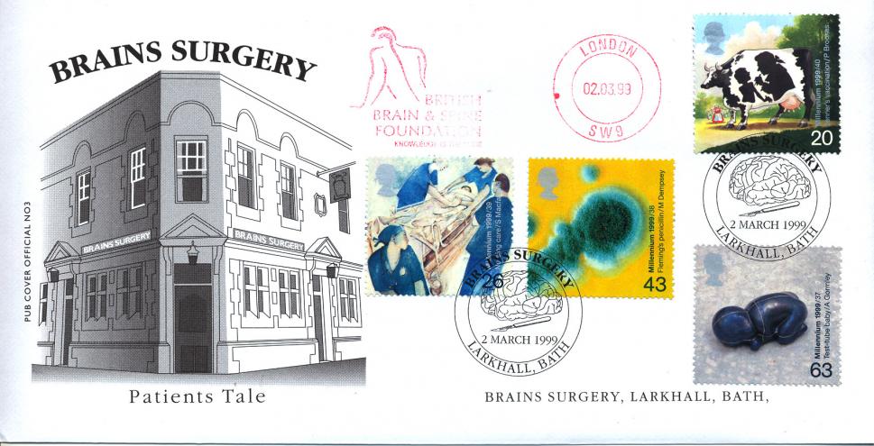1999 (03) Patients - Brazier 'Pub' Official - British Brain & Spine Foundation Meter Mark