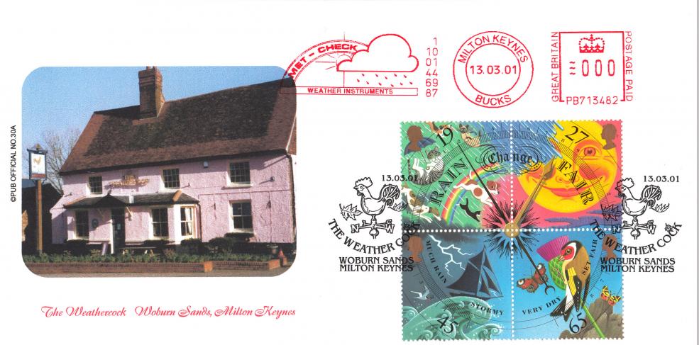 2001 (03) Weather (M/S) - Brazier 'Pub' Official - Met-Check Weather Instruments Meter Mark