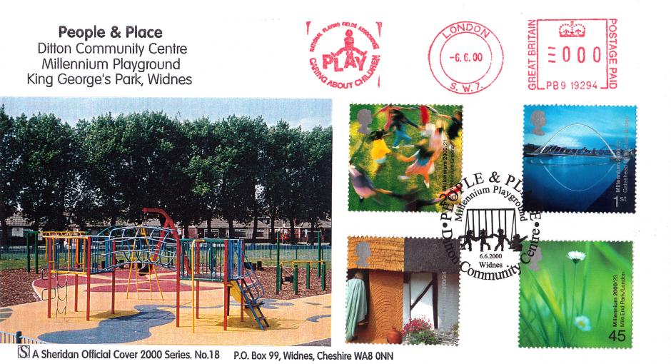2000 (06) People & Place - Sheridan Official - National Playing Fields Association Meter Mark
