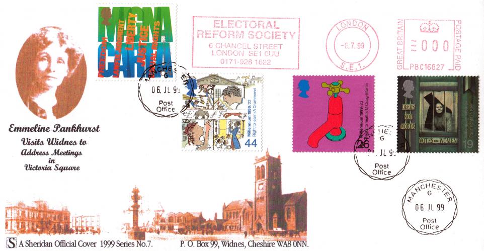 1999 (07) Citizens - Sheridan Official - Manchester CDS + Electoral Reform Society Meter Mark