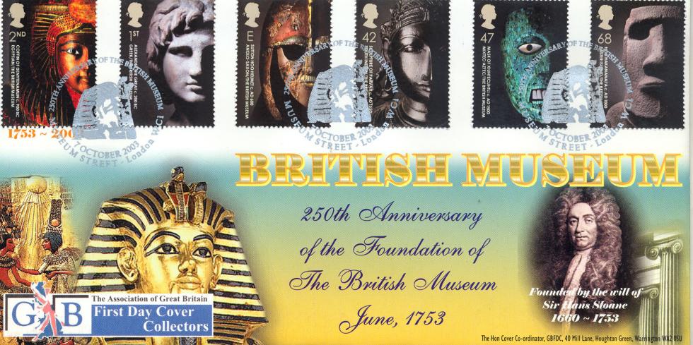 2003 (10) British Museum - GBFDC (New Style) Official