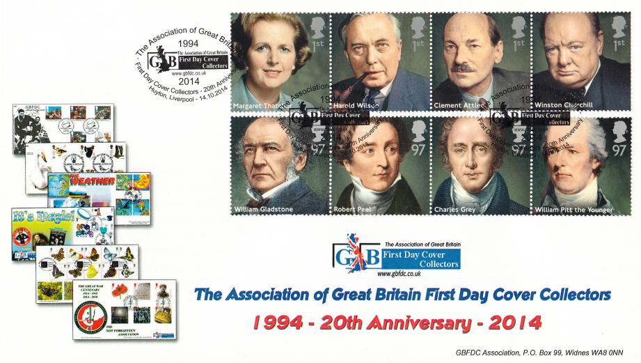 2014 (10) British Prime Ministers - GBFDC '20th Anniversary' Official