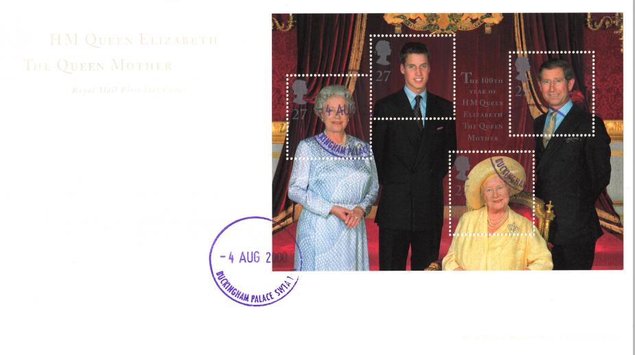 2000 (08) Queen Mother - RM - Buckingham Palace CDS