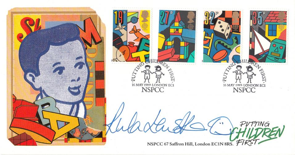 1989 (05) Games & Toys - Covercraft NSPCC Official - Signed by Rula Lenska