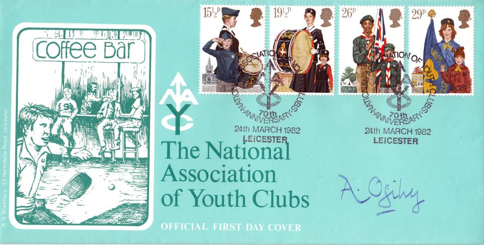 1982 (03) Youth - Bradbury National Association of Youth Clubs Official - Signed by the late Angus Ogilvy