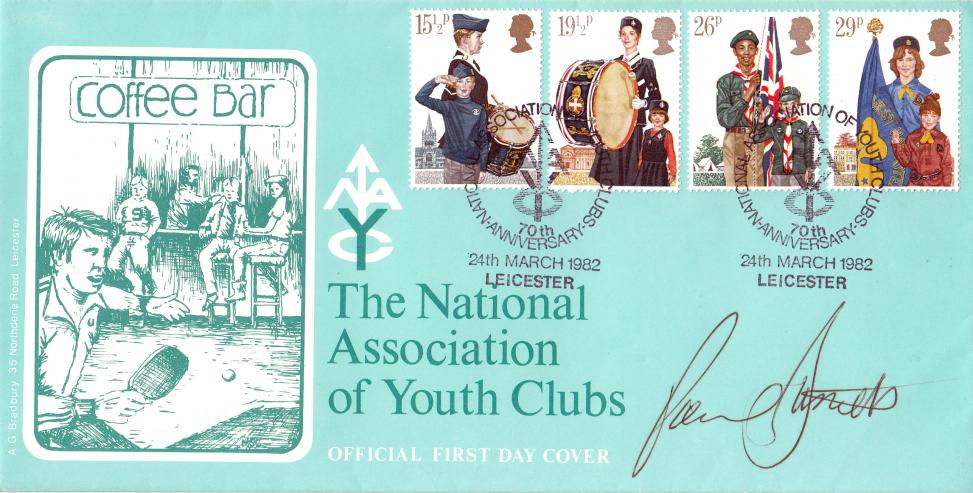 1982 (03) Youth - Bradbury National Association of Youth Clubs Official - Signed by Paul Daniels