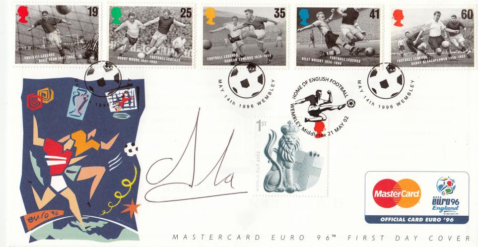 1996 (05) Football Heroes - RM/Mastercard Official - Doubled in 2002 - Signed by Nicolas Anelka