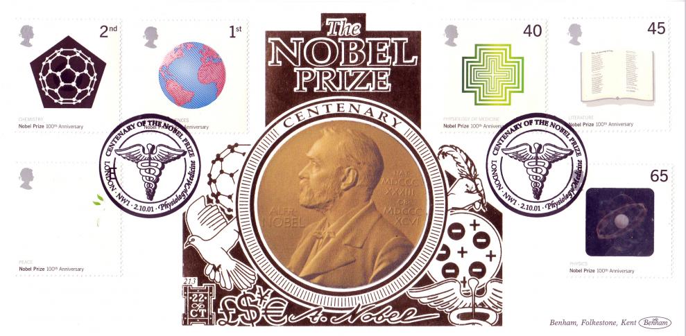 2001 (10) Nobel Prizes - Benham Gold (500) Official