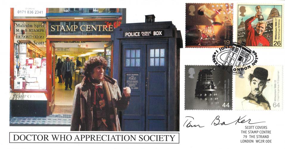 1999 (06) Entertainers - Steven Scott 'Doctor Who Appreciation Society' Official - Signed by Tom Baker