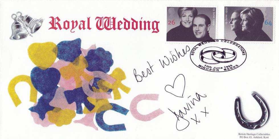 1999 (06) Wedding - British Heritage Collectables (Confetti) Official - Signed by Davina McCall