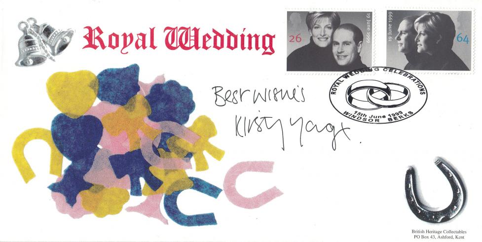 1999 (06) Wedding - British Heritage Collectables (Confetti) Official - Signed by Kirsty Young