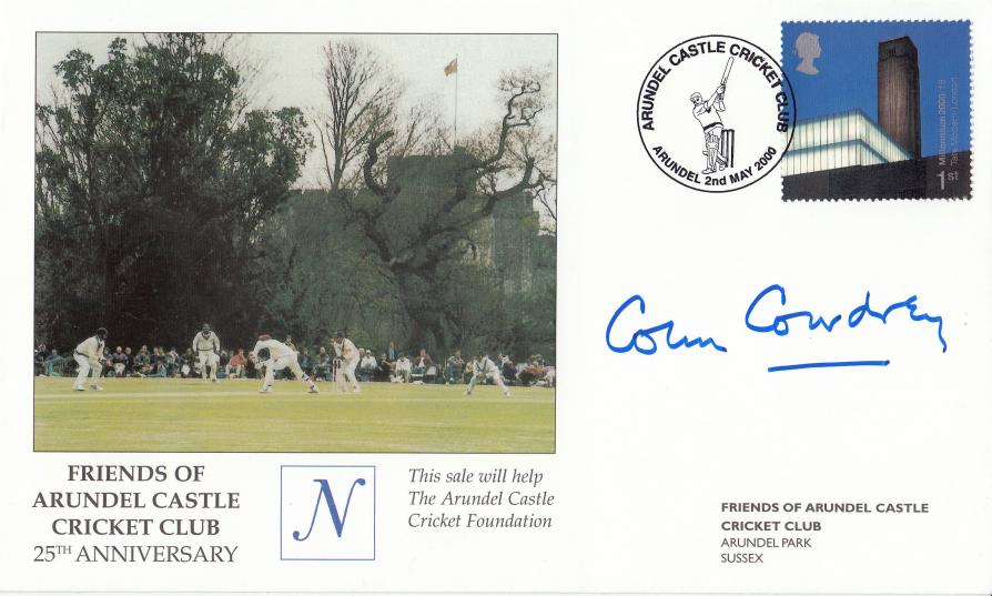 2000 (05) Art & Craft - Woodford Sports 'Arundel Castle Cricket Club' Official - Signed by the late Colin Cowdrey