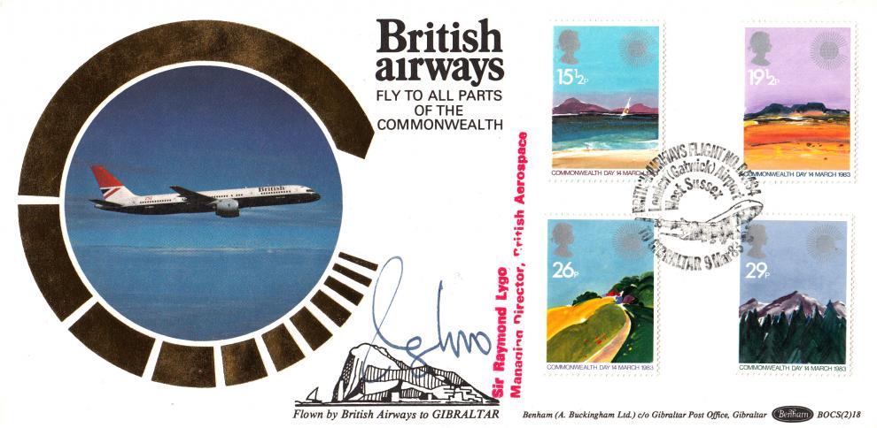 1983 (03) Commonwealth - Benham BOCS (2) 18 Official - Signed by Sir Raymond Lygo